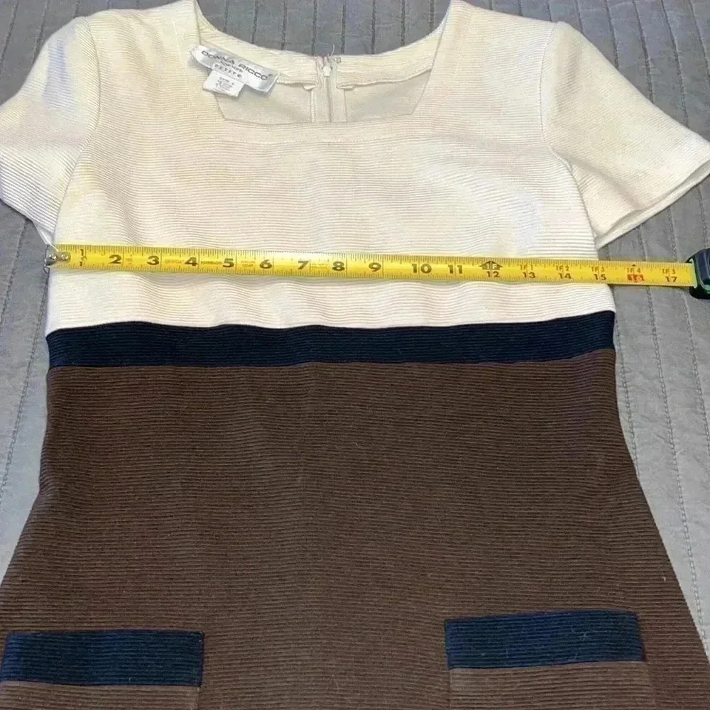 Donna Ricco New York Color block Dress Size 4P - Picture 4 of 7